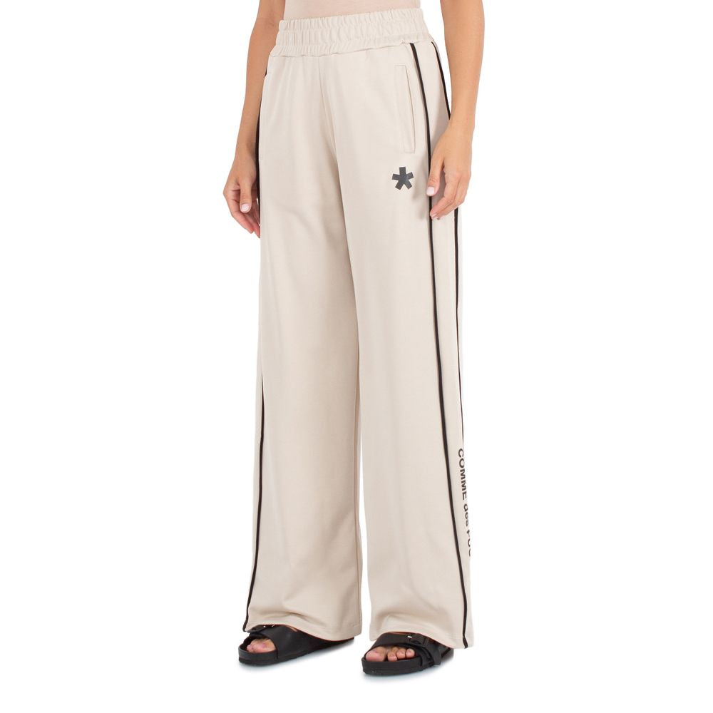Comme Des Fuckdown Beige Cotton Women Pant