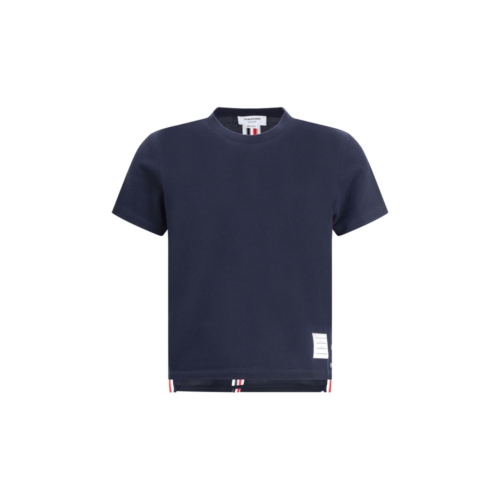 Thom Browne Blue Cotton T-Shirt