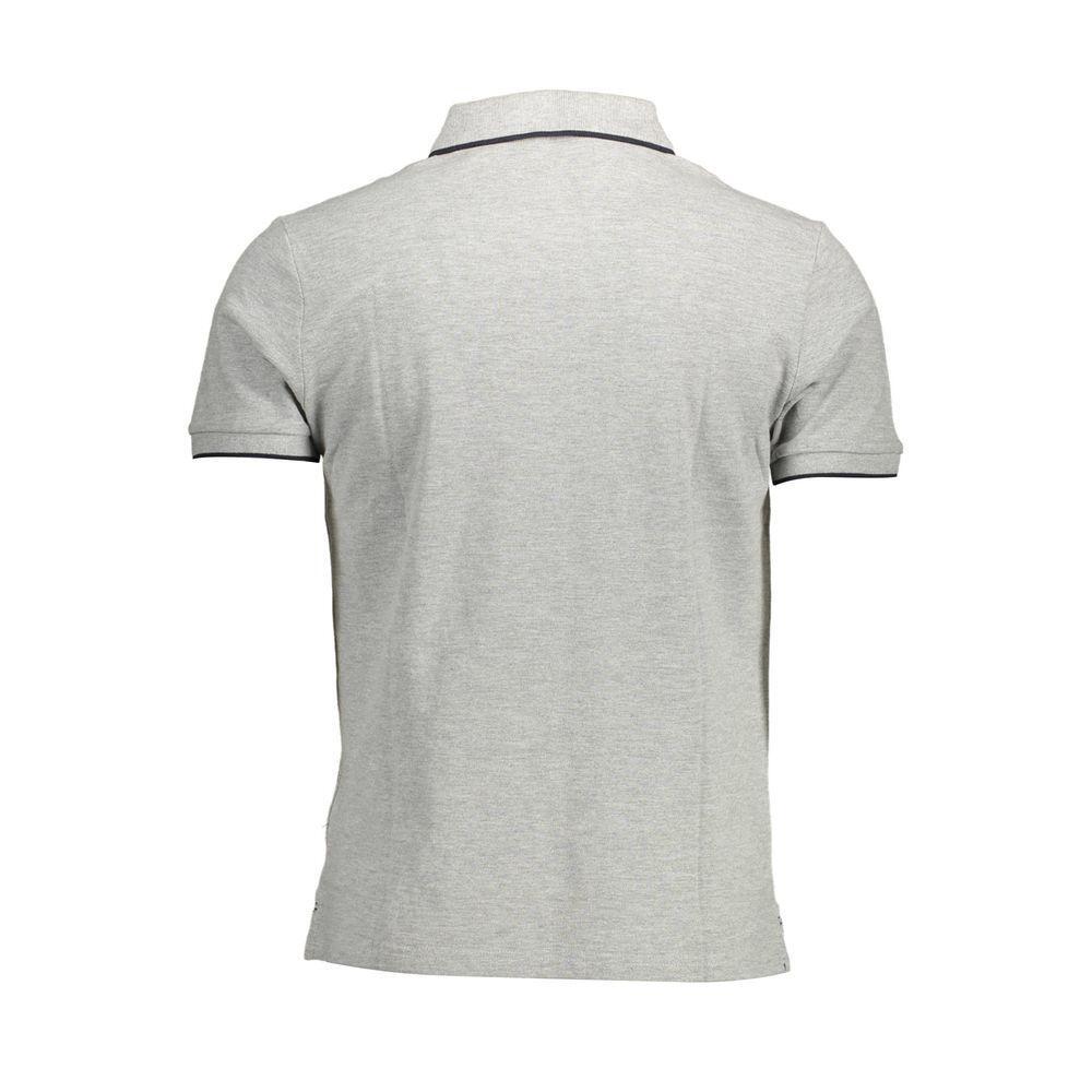 North Sails Gray Cotton Polo Shirt NO-12534-XL