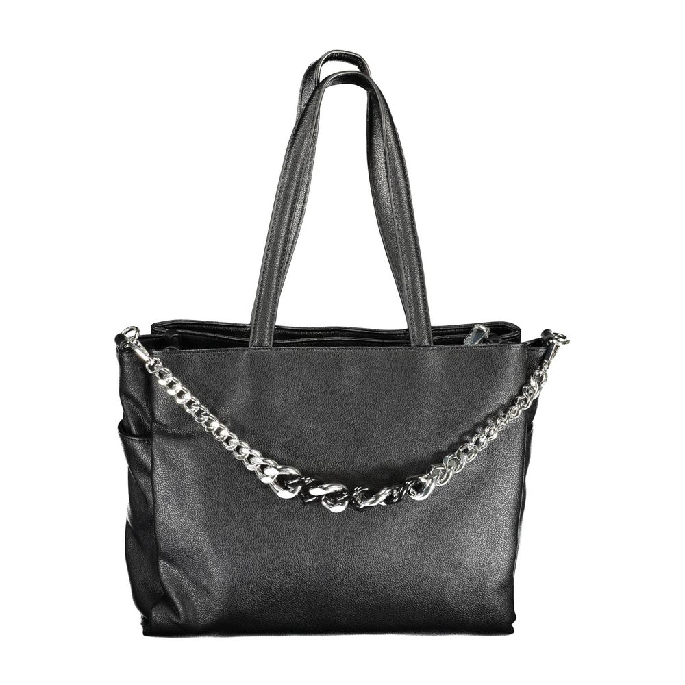 Front view with bag zipped and handles upright.