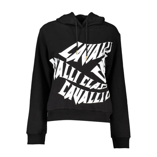 Cavalli Class Black Cotton Sweatshirt