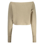 Guess Jeans Beige Cotton Sweater GU-35083-XS