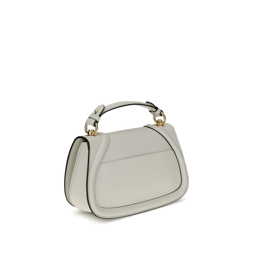 Gucci White Calf Leather Bos Taurus Handbag