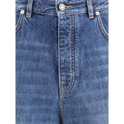 Givenchy Blue Cotton Relaxed Fit Jeans