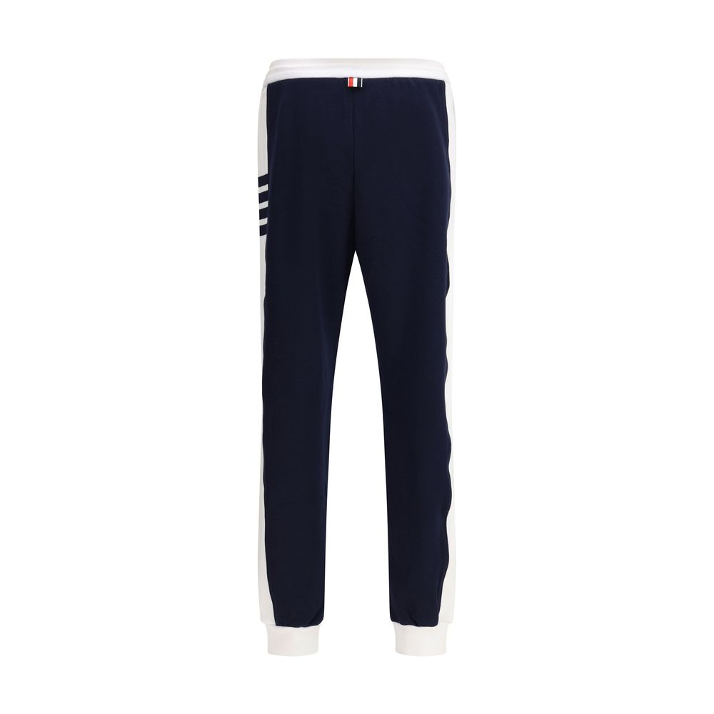 Thom Browne Blue Cotton Joggers (Workout Pants)