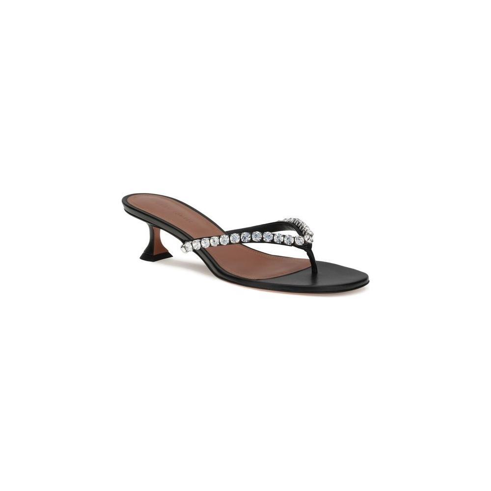 Amina Muaddi Gigi Sandals AM-14S363474GIGBLACKWHITE-EU37/US7