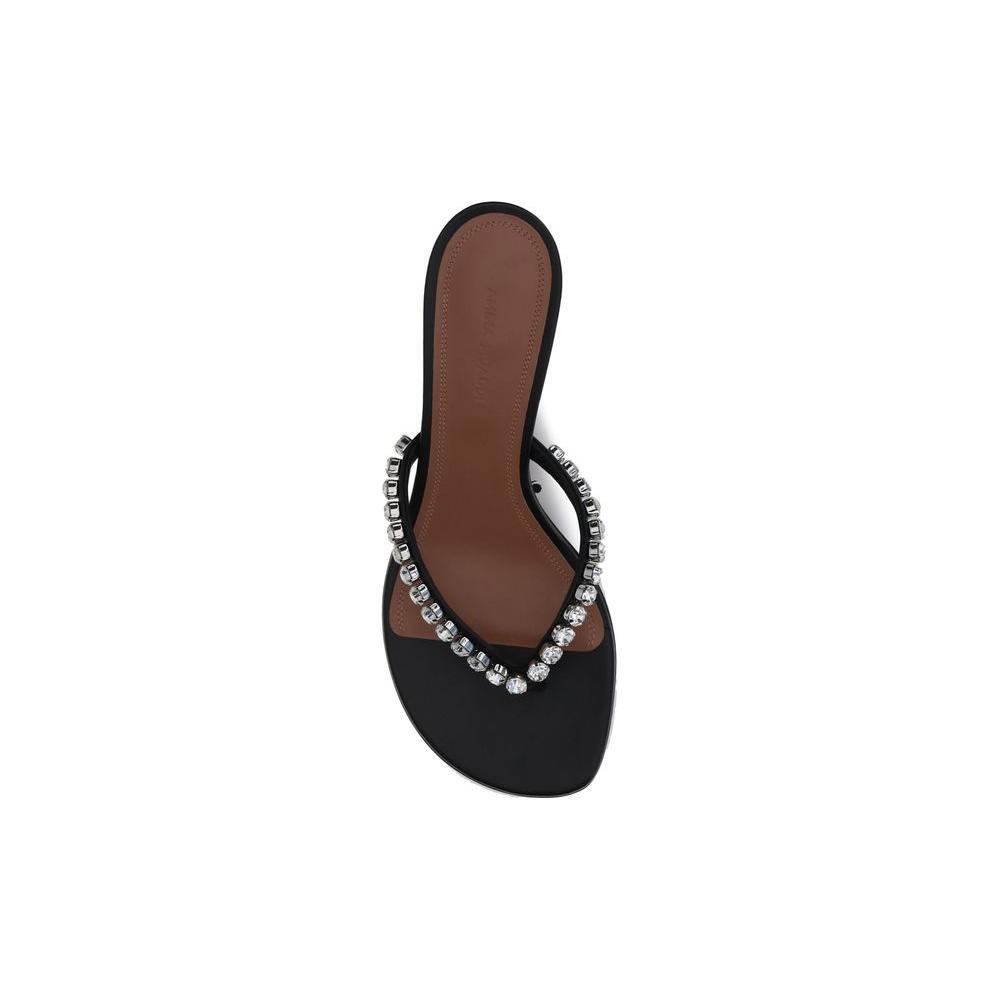 Amina Muaddi Gigi Sandals AM-14S363474GIGBLACKWHITE-EU37/US7