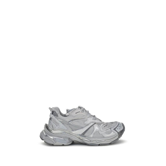 Balenciaga Gray Polyester Platform Sneakers