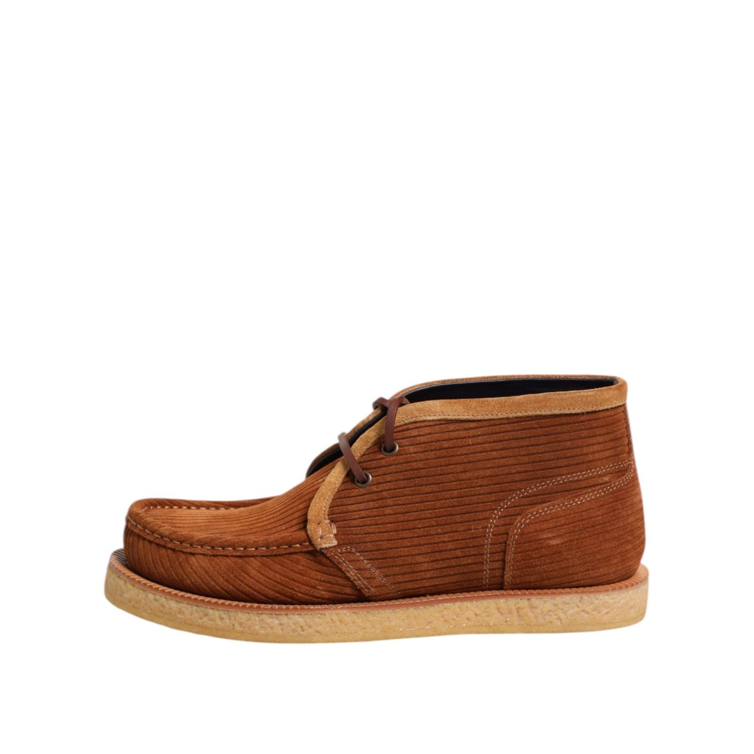 Dolce & Gabbana Brown Suede Nubuck Leather Desert Ankle Boots Shoes