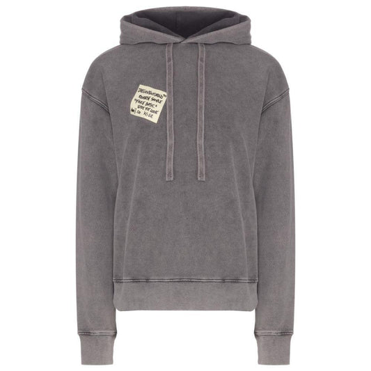 Diego Venturino Gray Cotton Sweater DI-15838-S