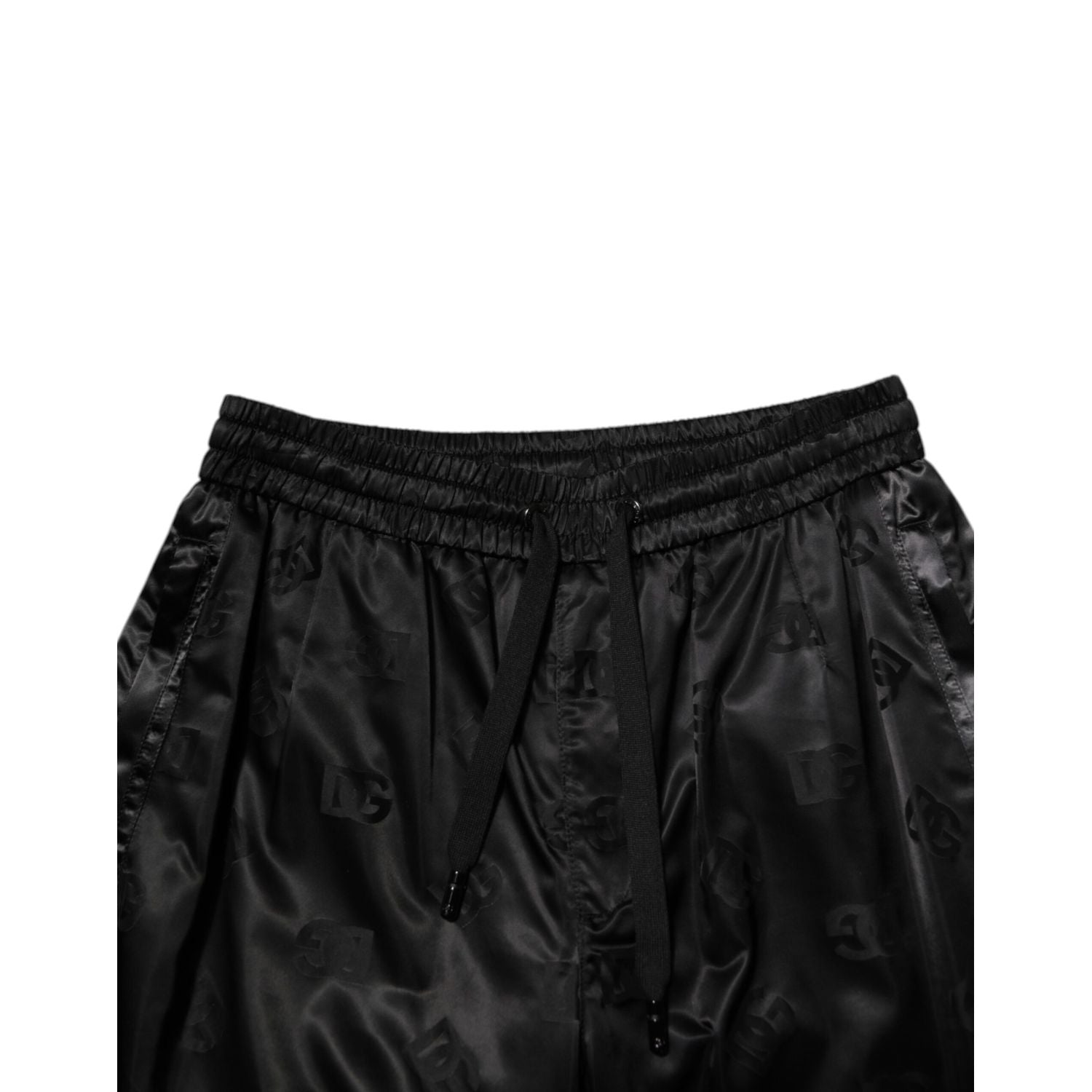 Dolce & Gabbana Black Logo DG Print Men Jogger Sweatpants Pants