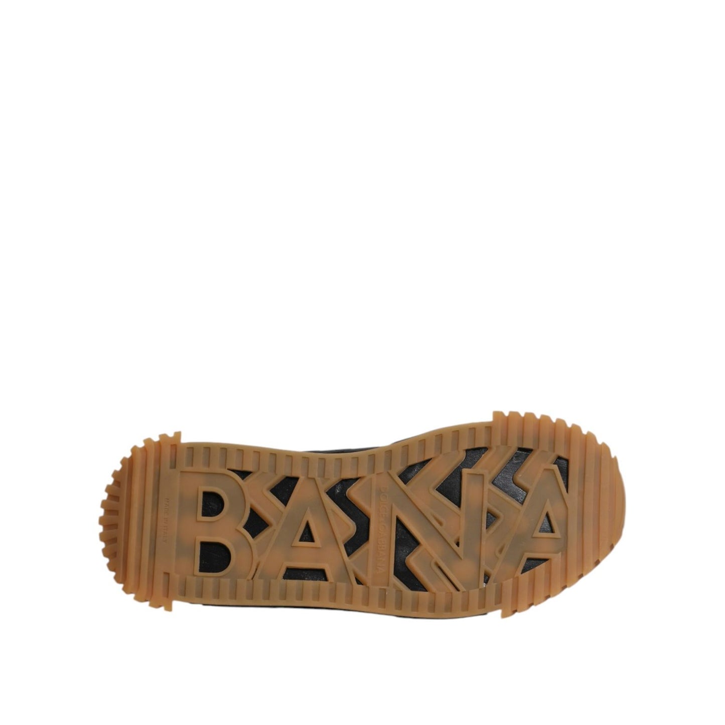 Dolce & Gabbana Black Logo Lace Up Low Top NS1 Sneakers Shoes