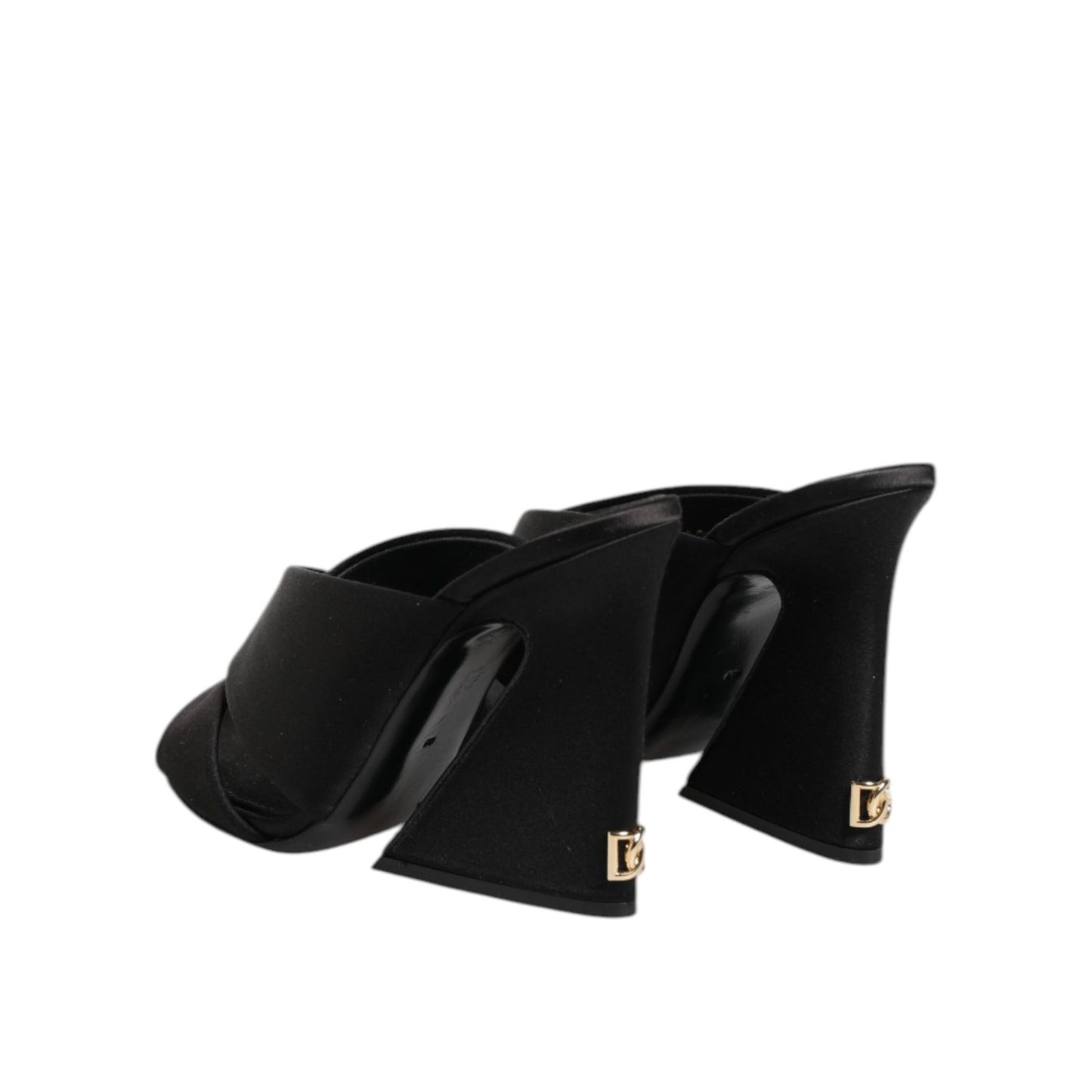 Dolce & Gabbana Black Keira Baroque High Heel Sandals Shoes