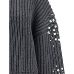 PINKO Rhinestones wool Cardigan PI-105638A2TRK07-M