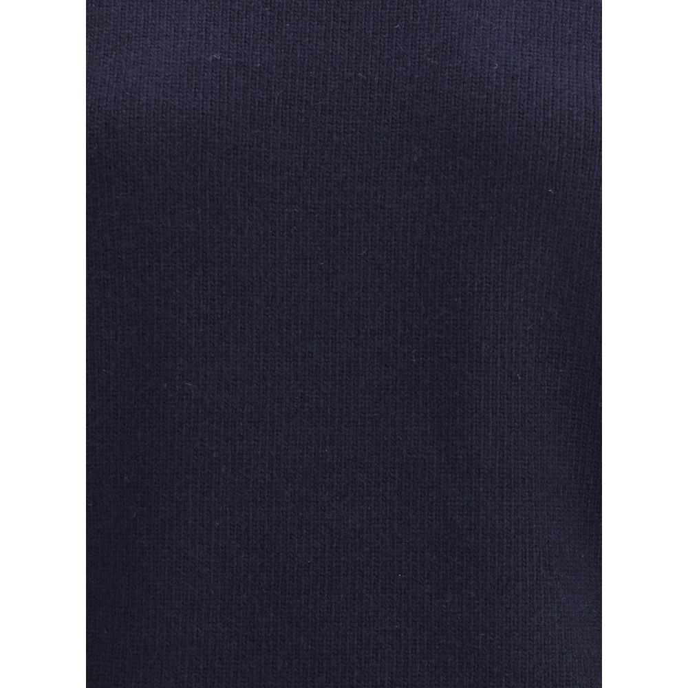 Chloé Blue Wool Sweatshirt fabric texture showcasing fine knit quality.