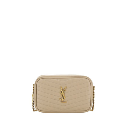 Saint Laurent Beige Calf Leather Bos Taurus Shoulder Bag
