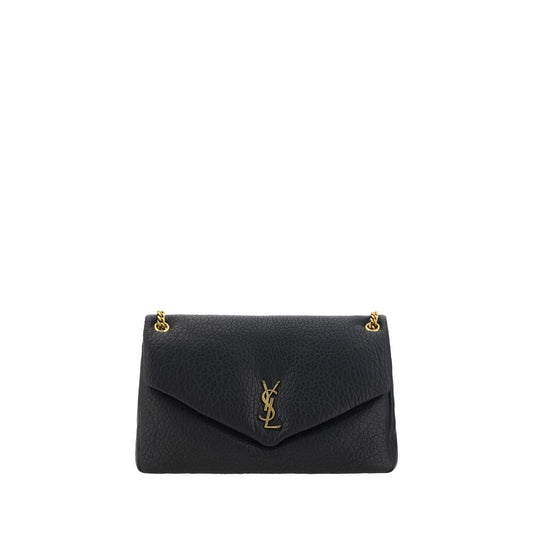 Saint Laurent Black Lamb Ovis Aries Aries Shoulder Bag