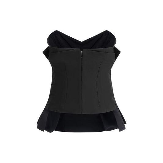 Alexander McQueen Sleeveless corset Top AL-839622QEAGH1000-IT40 | M