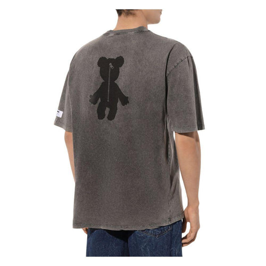 Diego Venturino Gray Cotton T-Shirt DI-15851-S