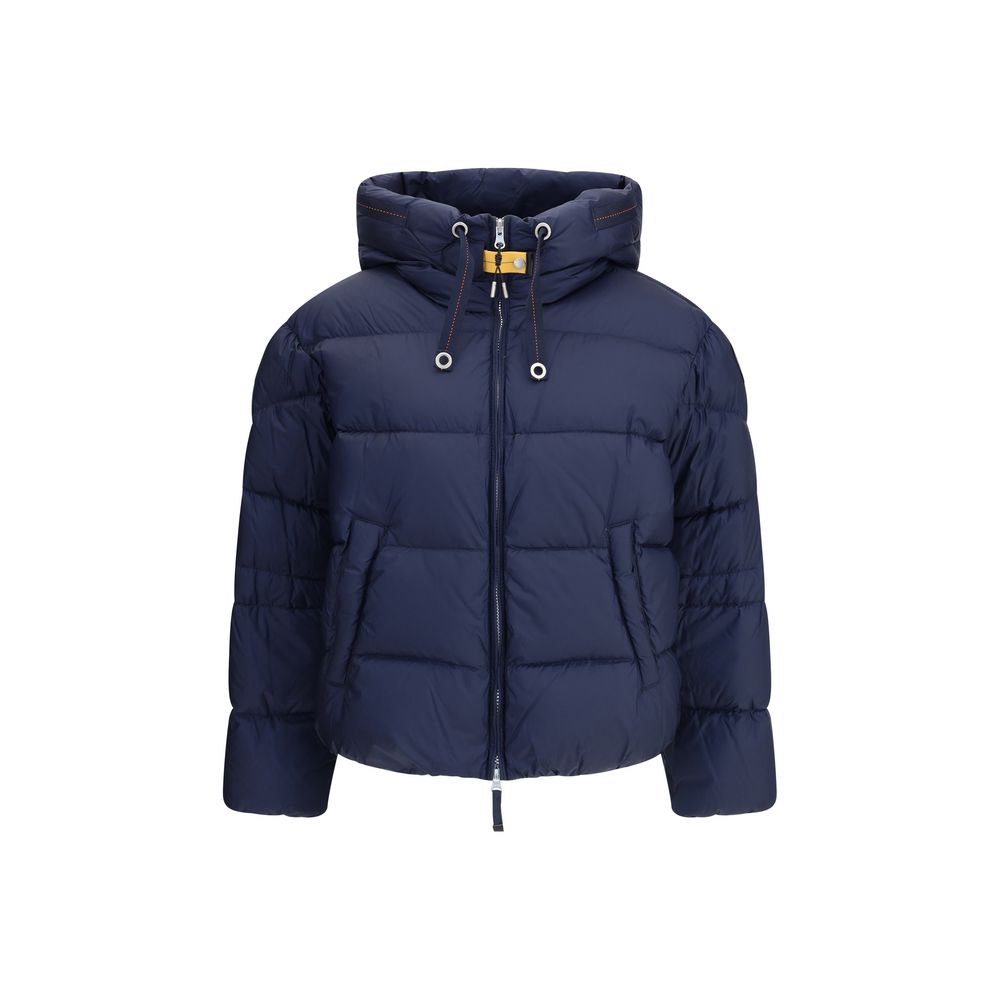 Parajumpers Blue Nylon Full-Length Jacket