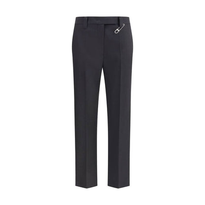 Prada Gray Fleece Wool Dress Pants