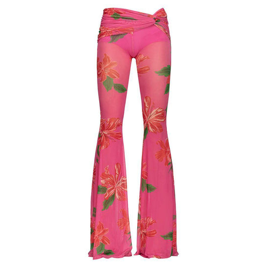 PINKO Multicolor Polyester Jeans & Pant PI-15871-XS