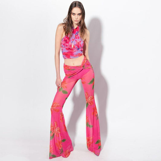 PINKO Multicolor Polyester Jeans & Pant PI-15871-XS