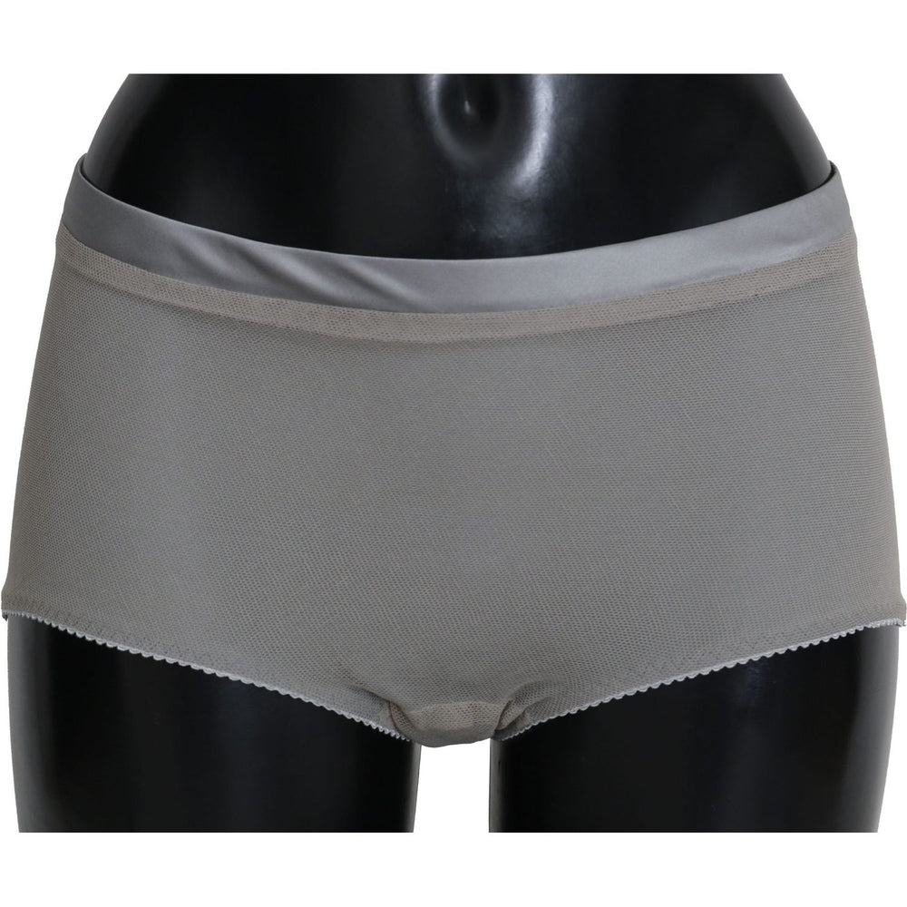 Dolce & Gabbana Underwear Silver With Net Silk Bottoms