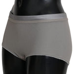 Dolce & Gabbana Underwear Silver With Net Silk Bottoms