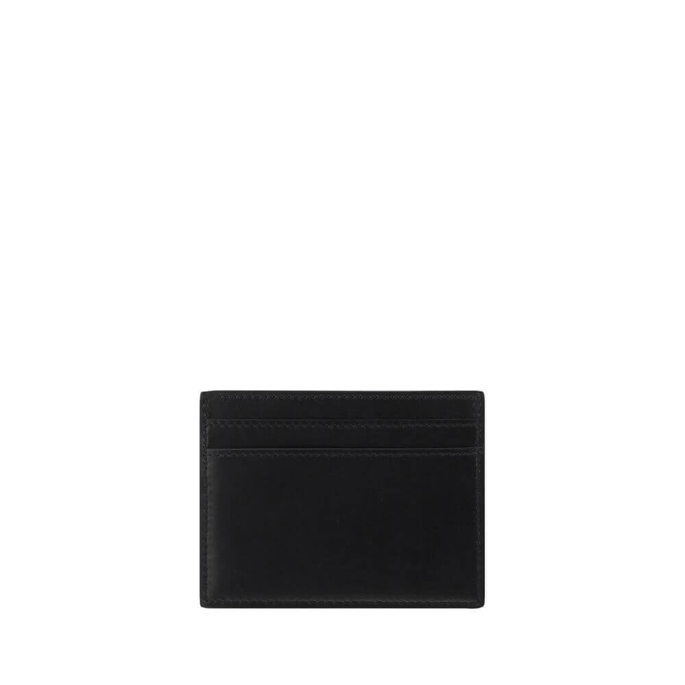 Saint Laurent Black Calf Leather Bos Taurus Wallet with card slots and brand monogram, AW25 season, 100% calfskin.