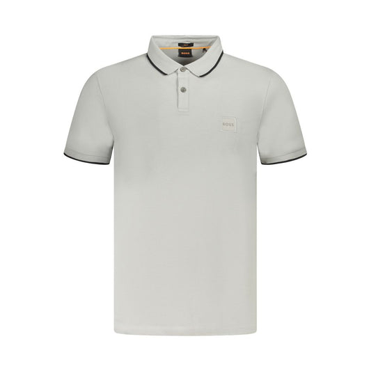 Hugo Boss Gray Cotton Polo Shirt BO-38625-L