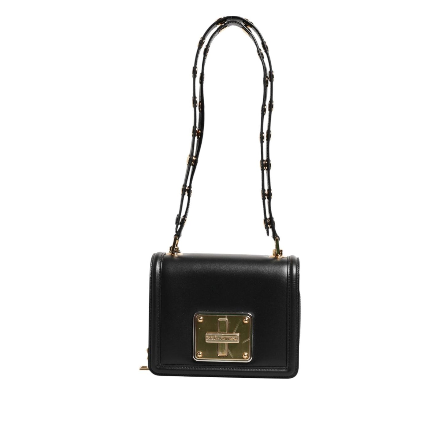 Dolce & Gabbana Black Joy Therapy Lola Studded Leather Shoulder Bag
