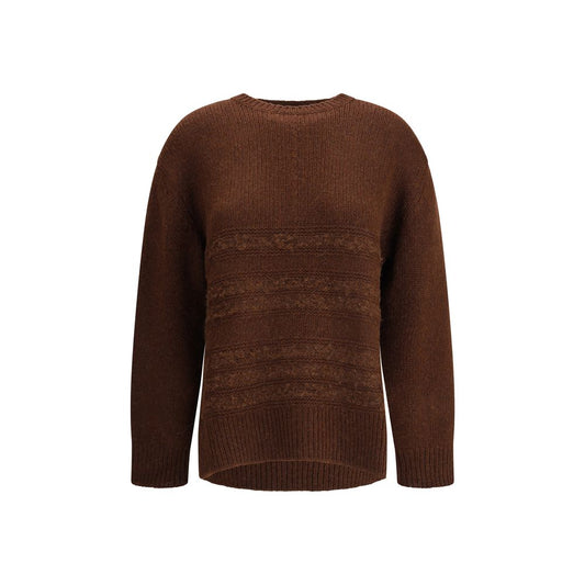 Fabiana Filippi Brown Camel Hair  Sweatshirt