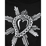 Dolce & Gabbana Black Sacred Heart Cotton Crew Neck T-shirt TSH91021-48