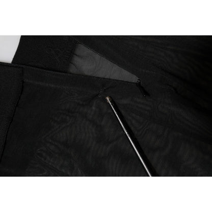 Dolce & Gabbana Black Nylon Leggings Stretch Pants