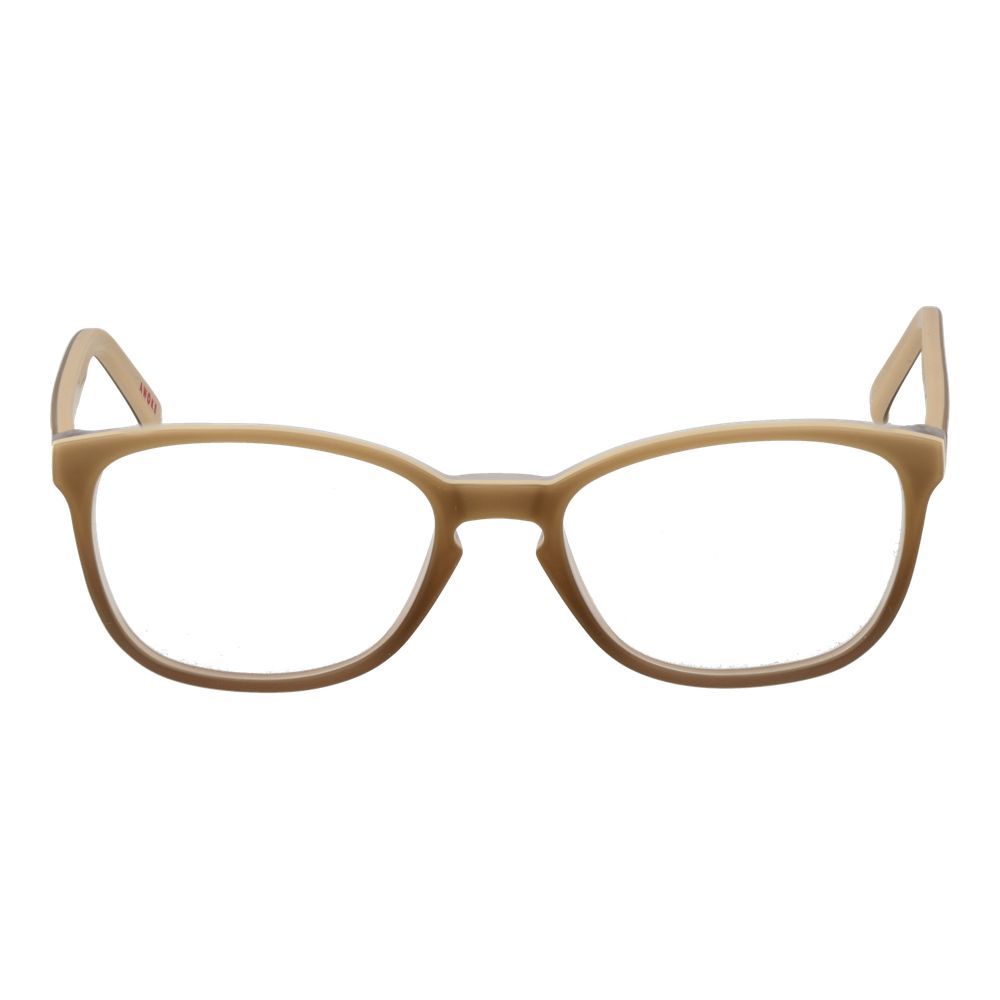 Andy Wolf Beige Unisex Glasses Frame in full-rim acetate, with demo lenses and branded case included, size 50-16-135.