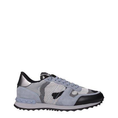 Valentino Garavani Gray Fabric Athletic Sneakers