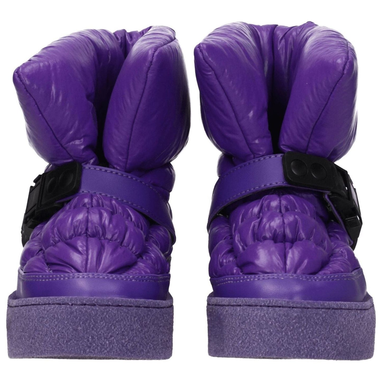 Khrisjoy Purple Polyester Ankle Boots KH-8547259449609-EU39/US9