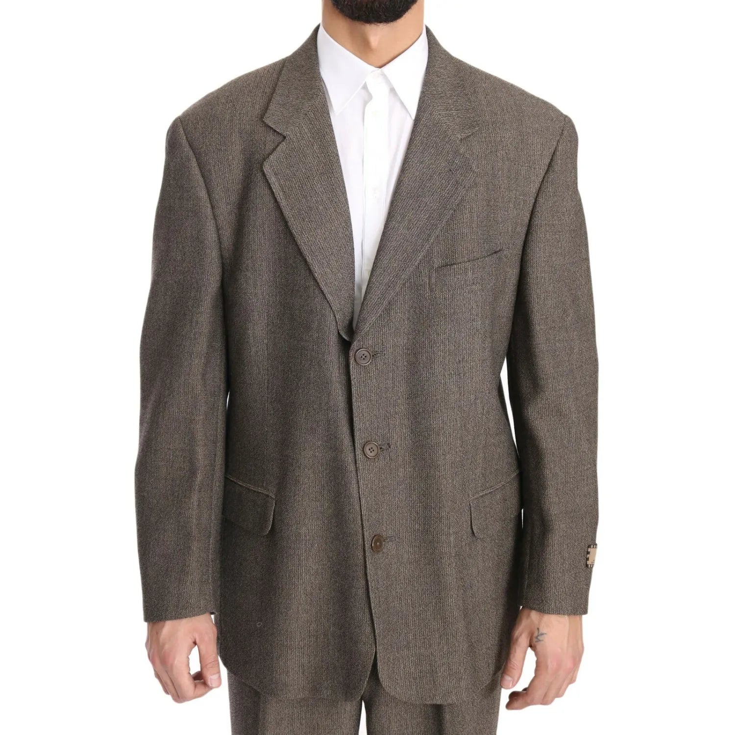 Dolce & Gabbana Brown Single Breasted Wool Suit