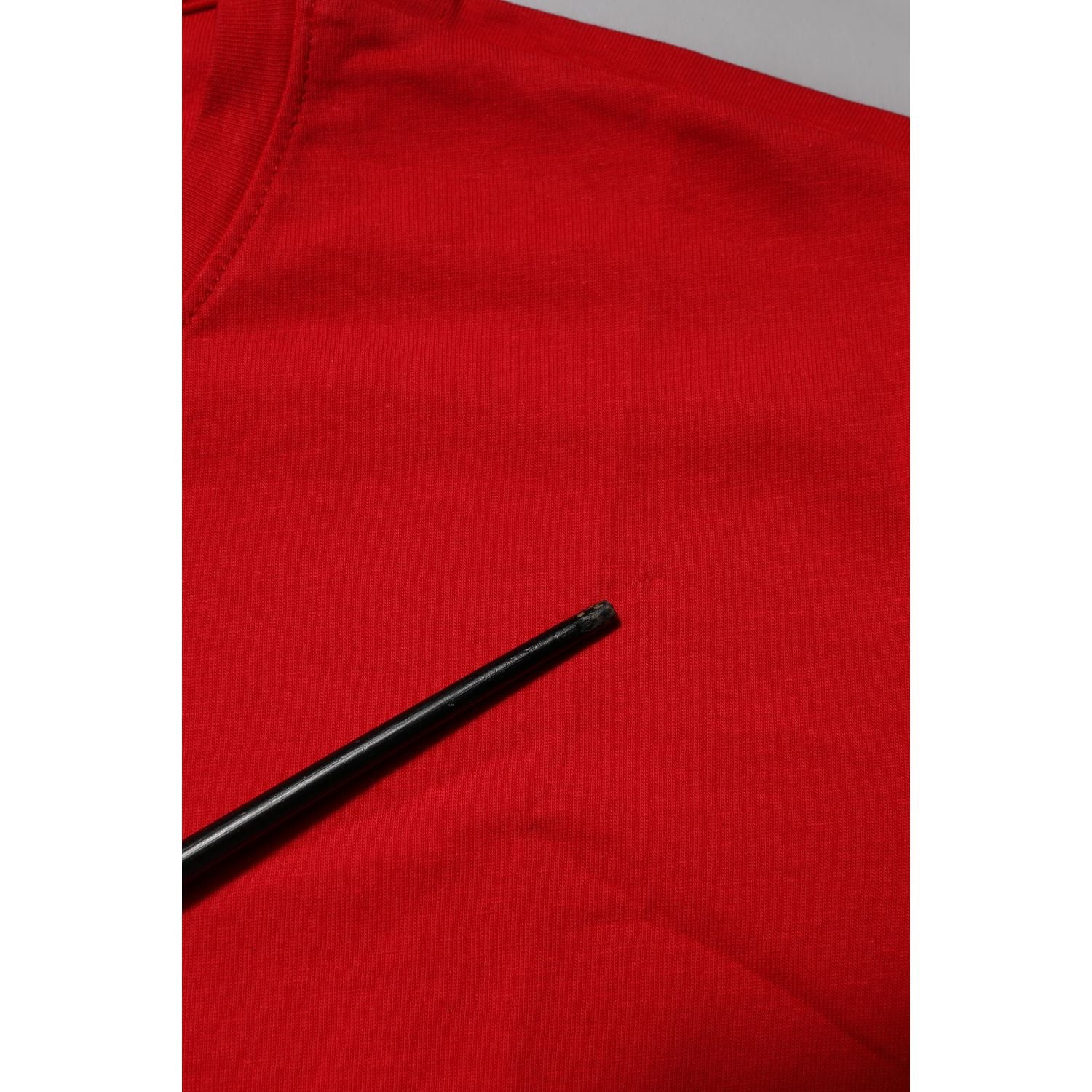 Dolce & Gabbana Red Cotton Crew Neck Short Sleeves T-shirt