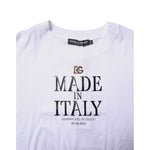 Dolce & Gabbana White Short Sleeves DG Logo Print Top T-shirt TSH91154-42