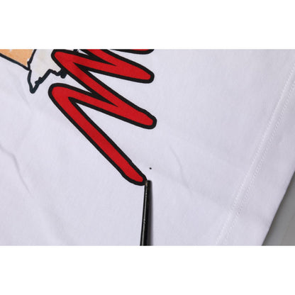 Dolce & Gabbana White DG Loves Moscow Cotton Crew Neck T-shirt