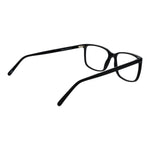 Side view of Andy Wolf Black Unisex Glasses Frame in acetate with full-rim rectangle style, size 58-15-145.