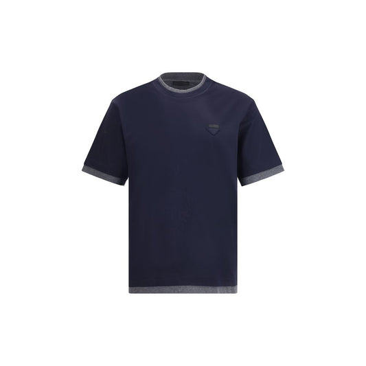 Prada Double layer T-Shirt PR-UJN912SWMO11CDF095J-M
