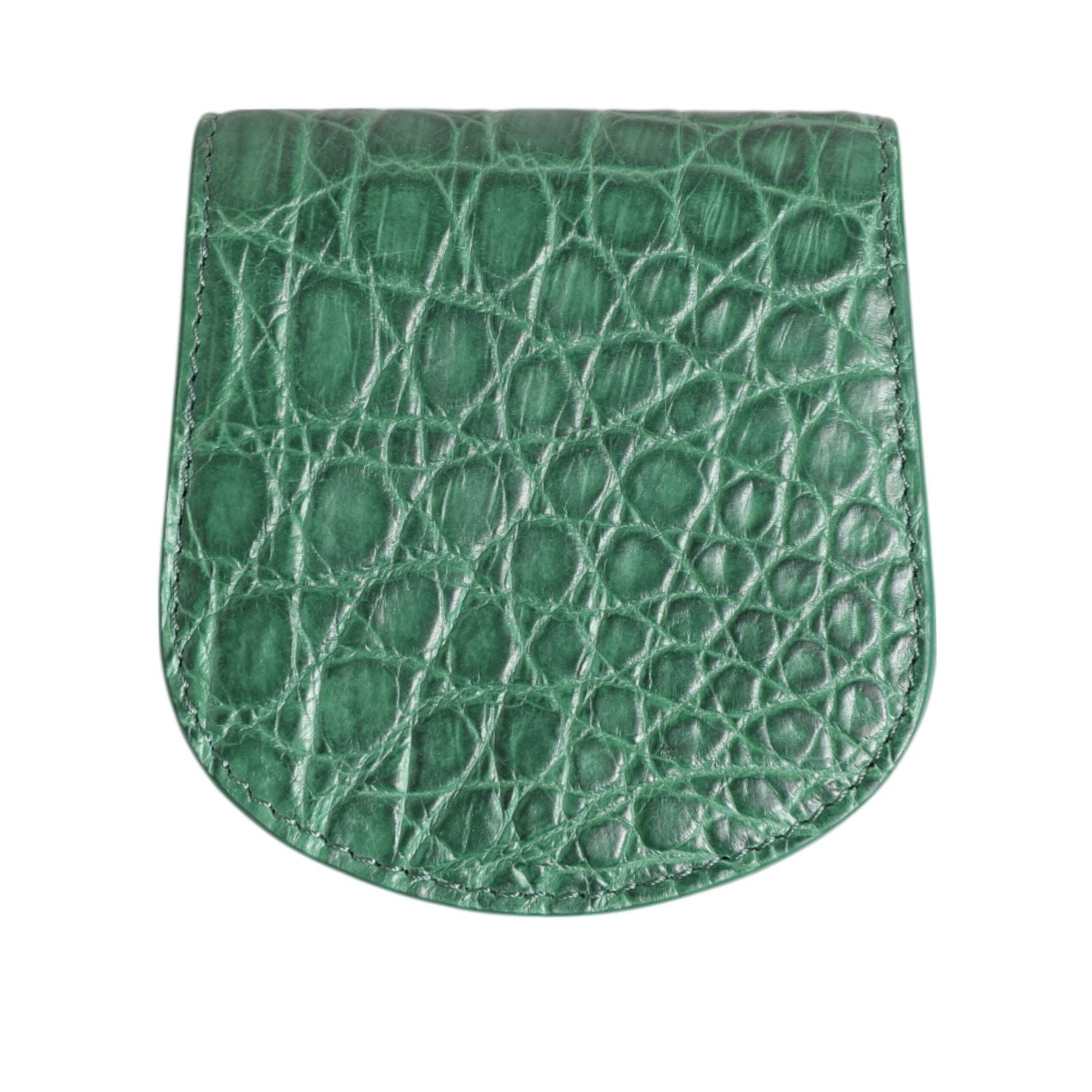 Dolce & Gabbana Green Exotic Skin Coin Condom Case Holder Pocket Wallet