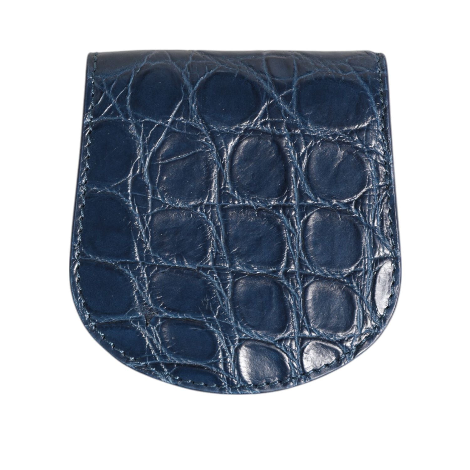 Dolce & Gabbana Blue Exotic Skin Coin Condom Case Holder Pocket Wallet