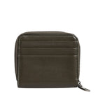 Dolce & Gabbana Brown Leather Logo Plaque Card Holder Coin Purse Wallet