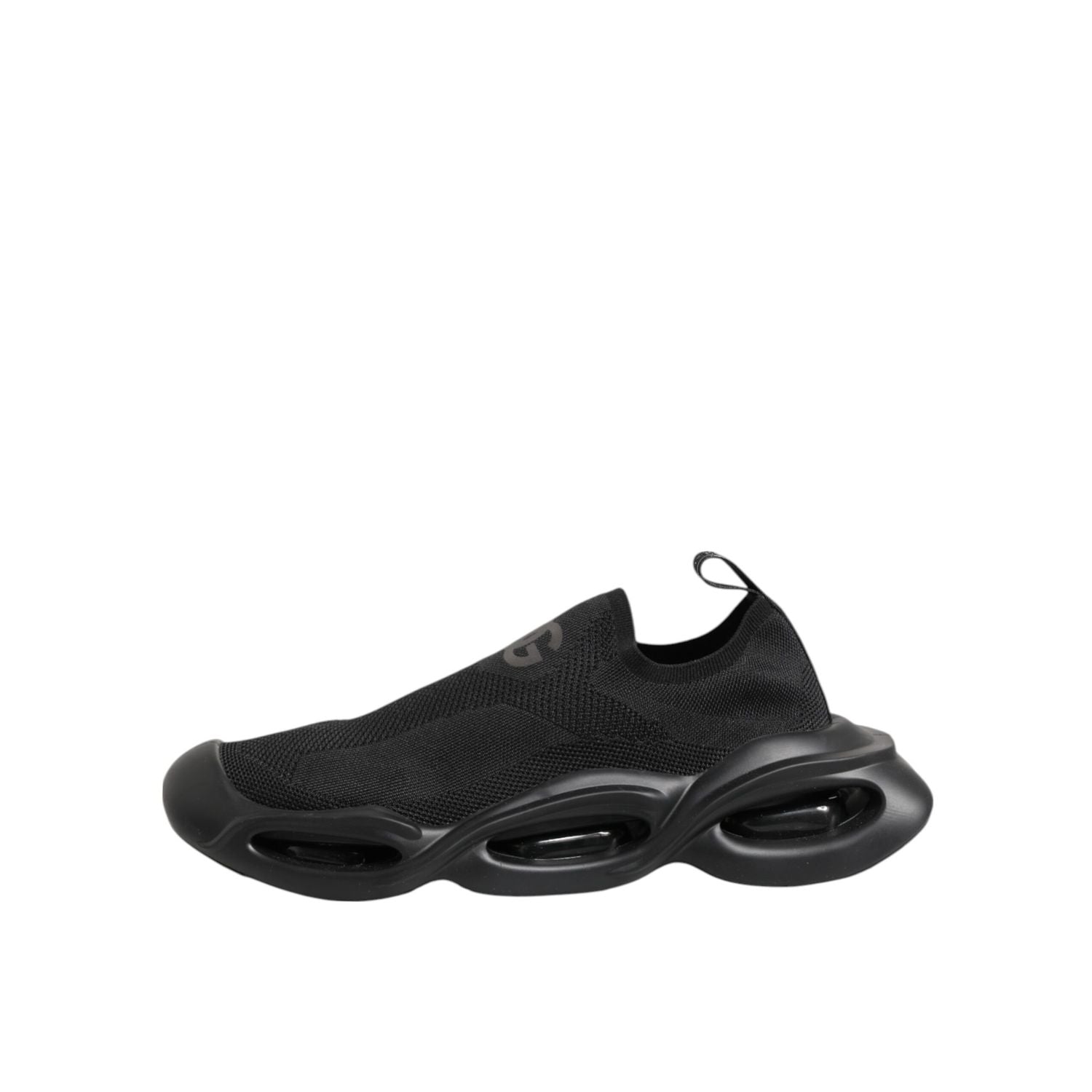 Dolce & Gabbana Black Slip On Wave Low Top Men Sneaker Shoes