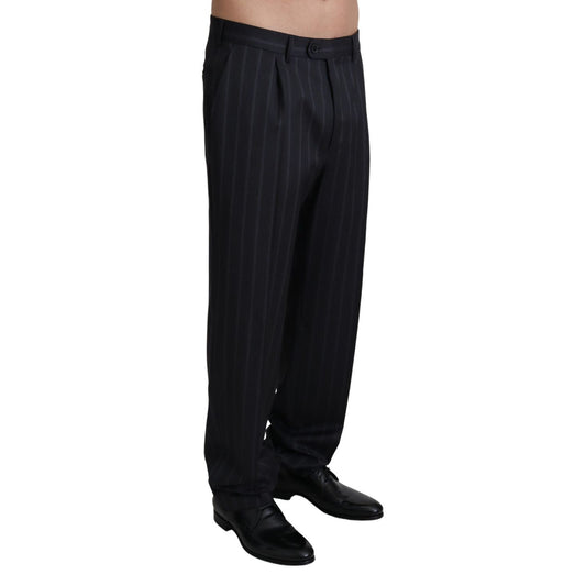 Dolce & Gabbana Gray Wool Blend Formal Trousers Pants PAN71937-48