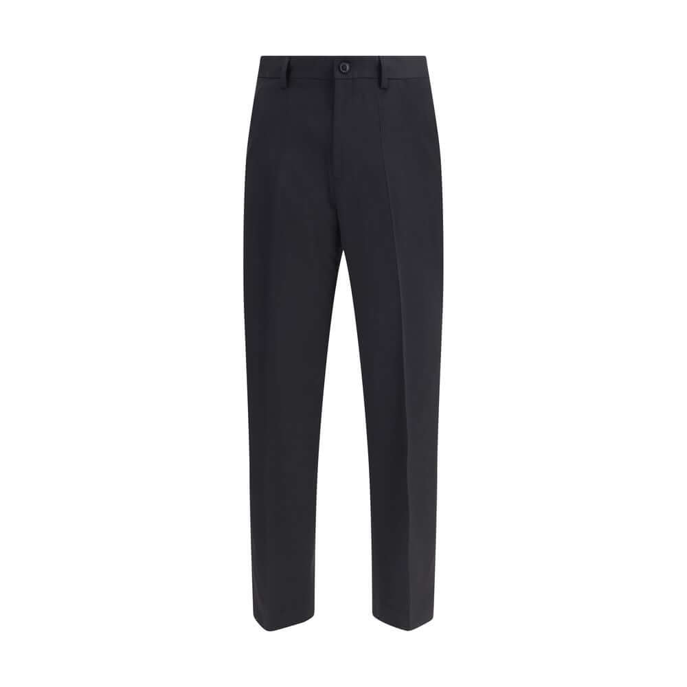 Our Legacy Black Fleece Wool Chino Pants